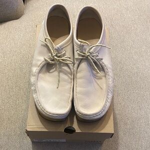 Clarks Original Wallabee Off White Nubuck Mens 13